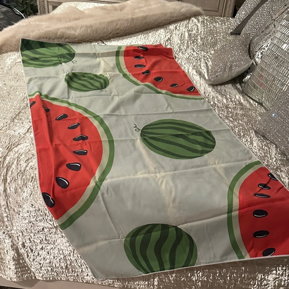 Colorful Fruit and Avocado Print Tote Bag